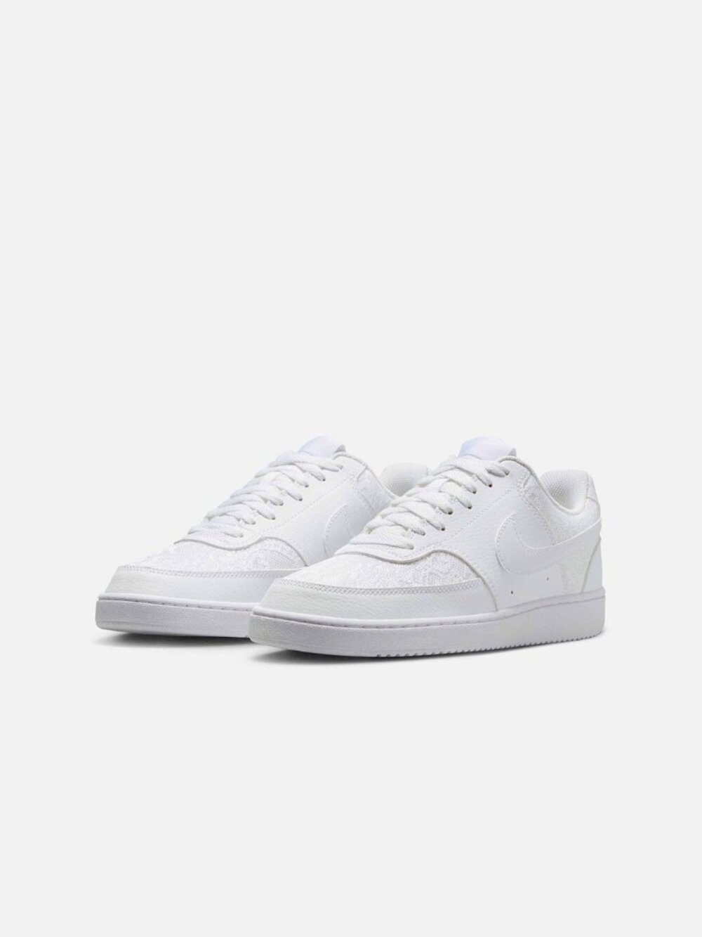 Nike Women's White Court Vision Low Top Classic Athletic Sneaker Size 10